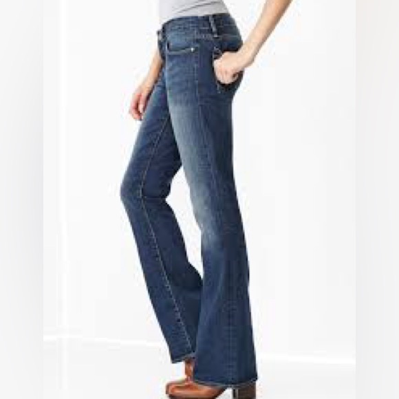 GAP 1969 perfect boot jeans Med Wash 25s - Picture 1 of 8